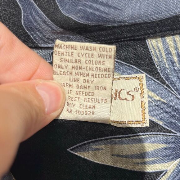 Boca Classics Men's Multicolor Hawaiian Silk Short Sleeve Button Up Shirt XL - Picture 8 of 8